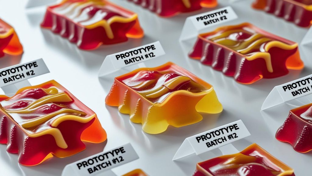 Prototypes des gummies comestibles