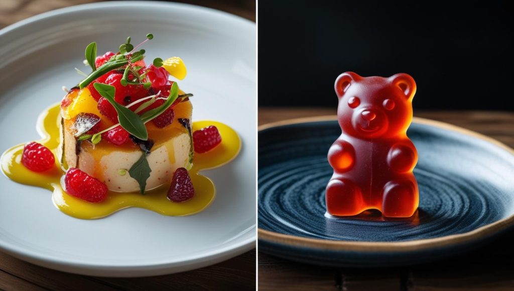 transformation d'un plat en gummie